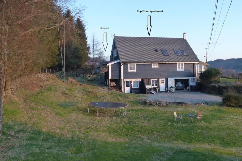 Topfloor Apartment Separate Entranc Nice View Stord Fitjar المظهر الخارجي الصورة
